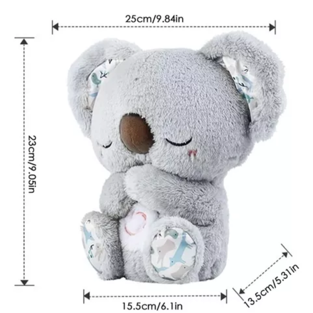 Peluche de Koala que alivia ansiedad con música, luces y respiración