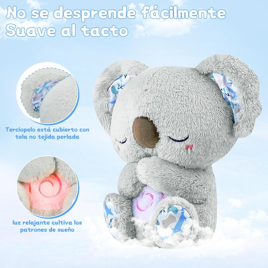 Peluche de Koala que alivia ansiedad con música, luces y respiración